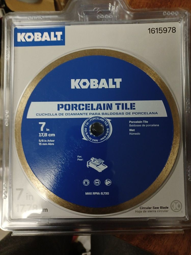 Kobalt Porcelain Wet Tile Blade 7 In