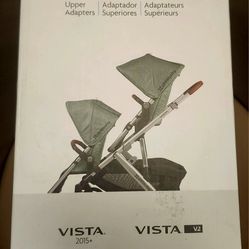 NEW UPPAbaby Upper Adapters are designed for use with the UPPAbaby Vista V2 and Vista 2015+ strollers.


These black adapters allow for infants and to