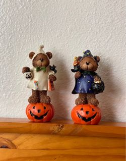 Halloween Vintage Bear Figurines Decorations