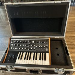Moog Sub25 with fitted Road Case 