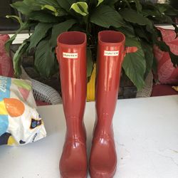 Hunter Rain Boots Red Size 9