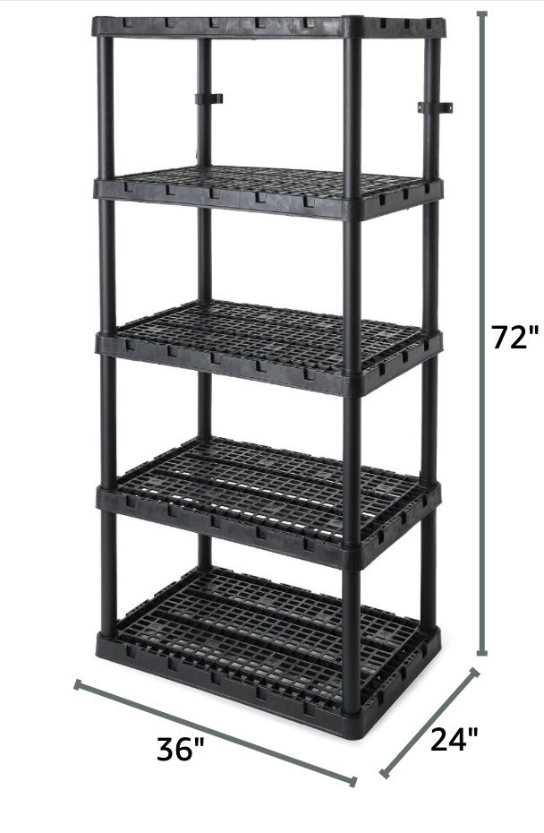 5 Shelf Knect-A-Shelf Ventilated Extra Heavy Duty Storage Unit