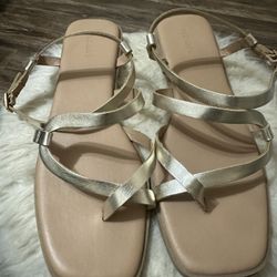 Old Navy Gold Gladiator Sandal