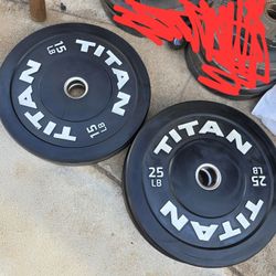 Titan Olympic Bumper Plate Set 