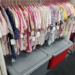 Baby Girl Footed Pjs 