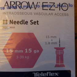 EZ-IO Needle 15mm Box Of 5-NEW!