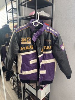 RARE Vintage Y2K SHAQ Lakers Racing Jacket Youth Large
