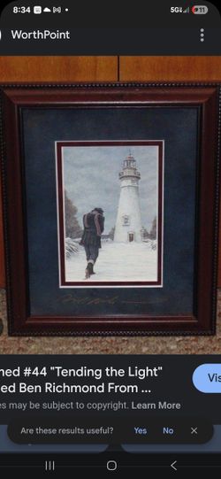 Ben Richman  " TENDING THE LIGHT"  #44  Framed Print 