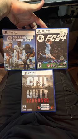 PS5 games FIFA Call of Duty Vanguard FC24 College Football 25 2K25 playstation 5 console games