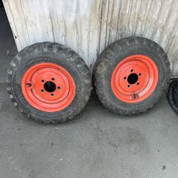 Bobcat Skid, Steer, Rim, And Tire