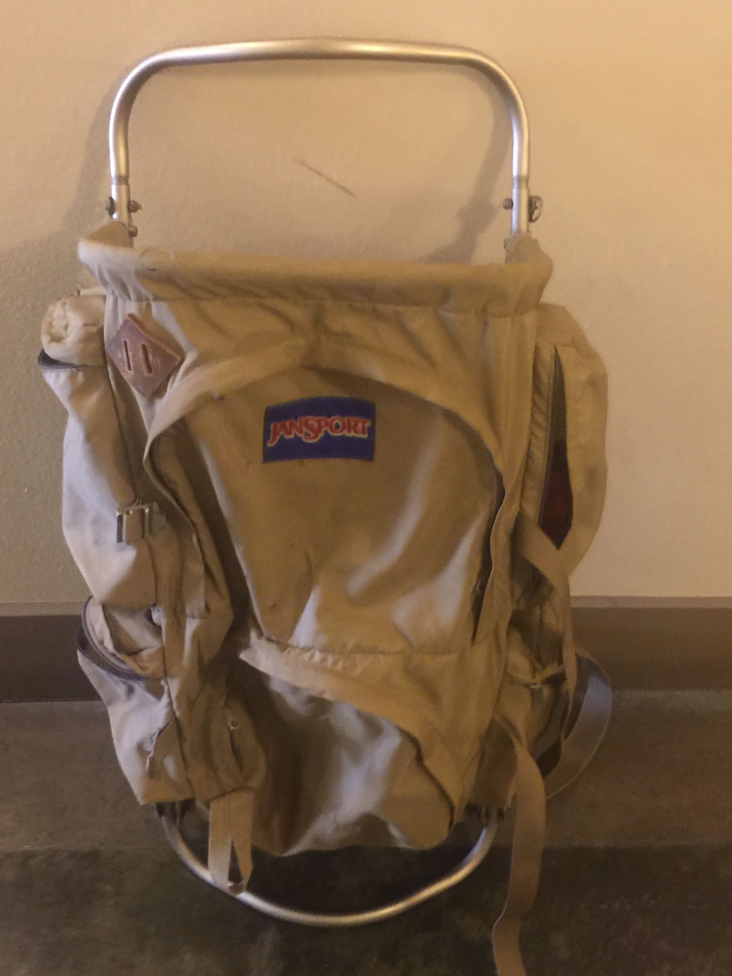 Jansport backpack with aluminum frame