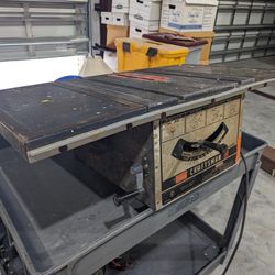 Craftsman Table Saw 9" motor wont turn on so selling cheap

Be sure to take a look at all of the other tools and other items I have for sale .

Pick u