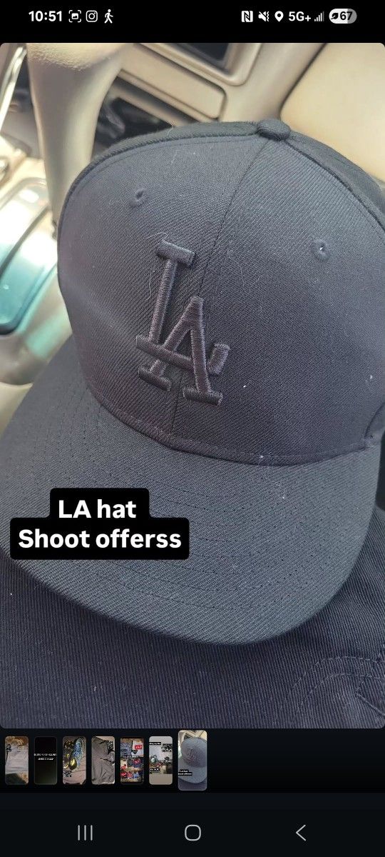 LA Hat Size 7 1/8