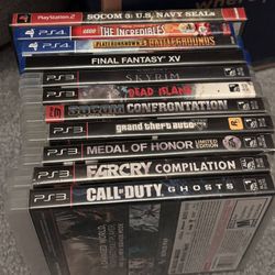 Playstation Game Lot (ps2, ps3, ps4) and PS2 slim