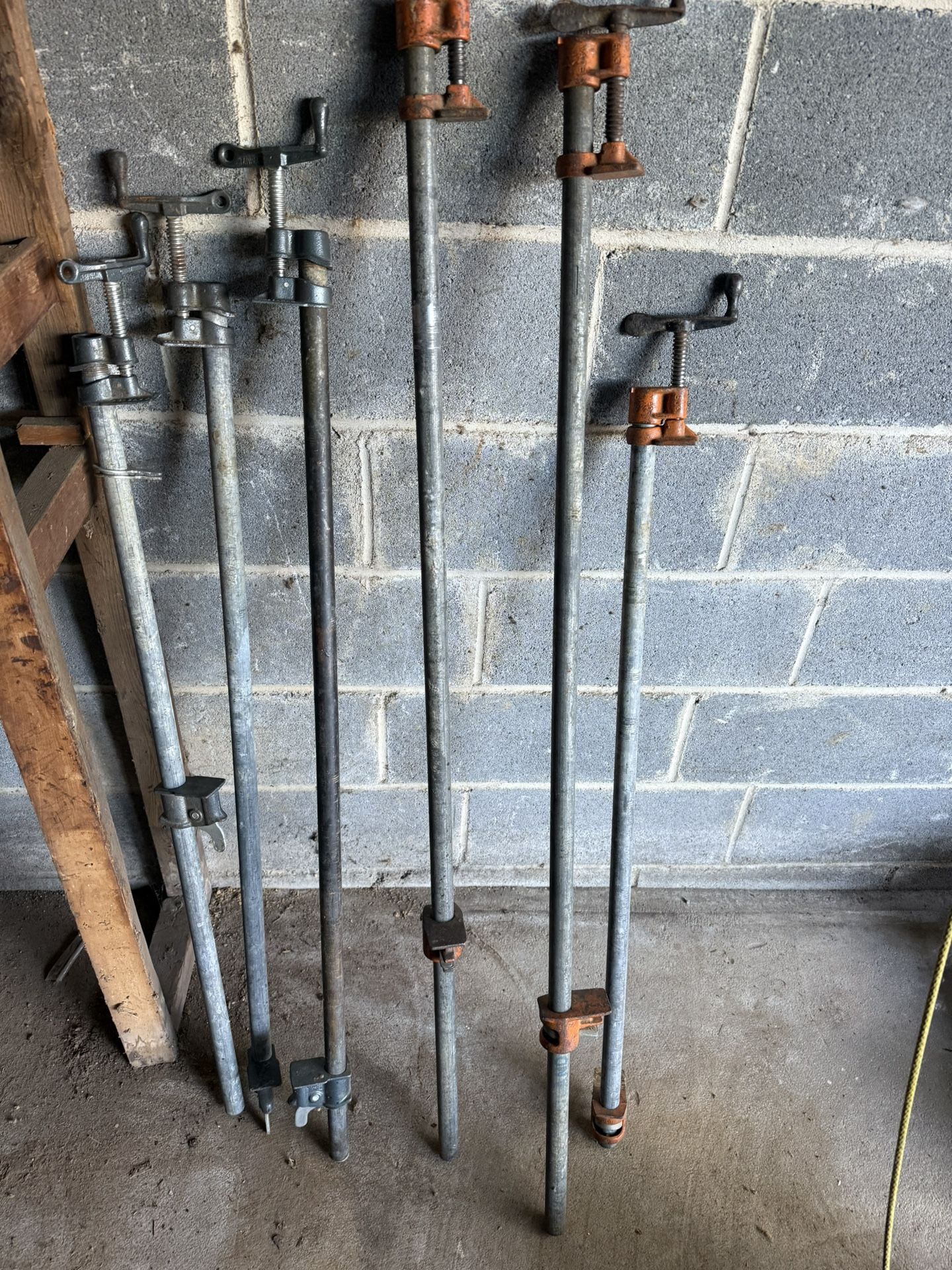 Metal Pole Wood Clamps
