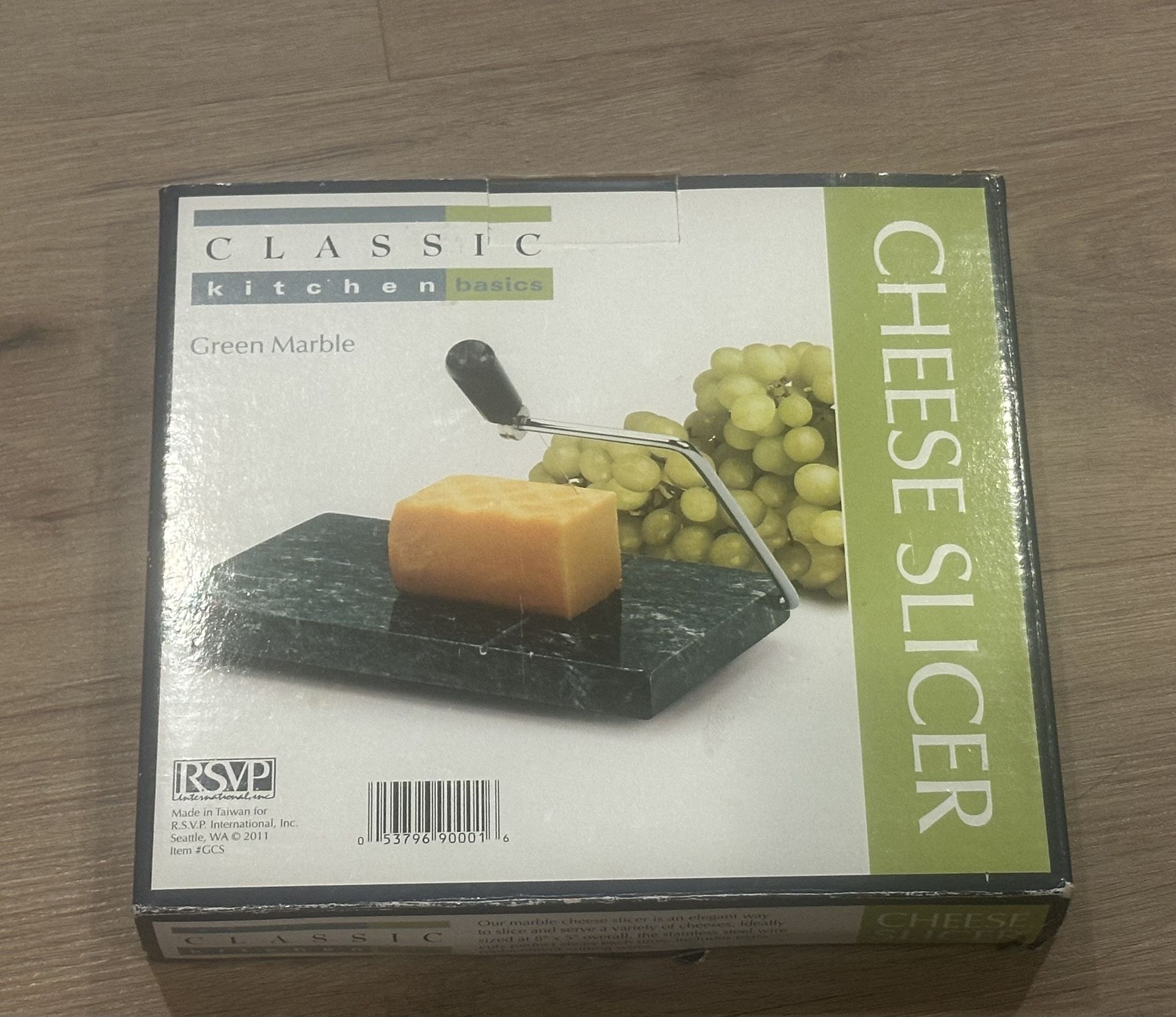 Classic Kitchen Basics Green Marble Cheese Slicer