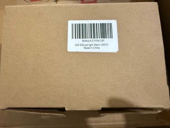 300 LED Warm White String Lights Black Cord Plug-In Remote Timer 8 Settings