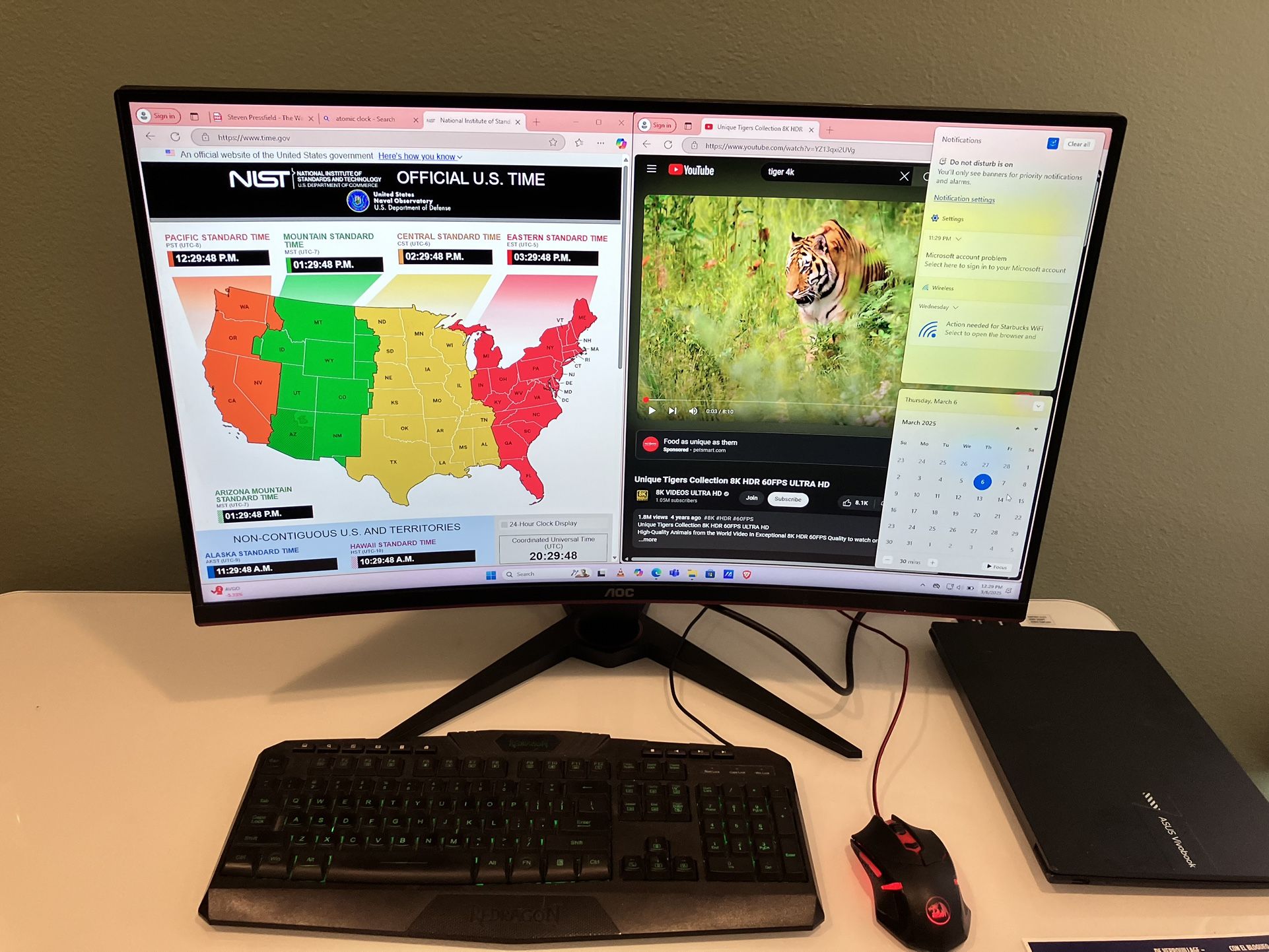 Monitor Curved. AOC 32”