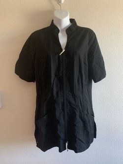 Black scrub jacket