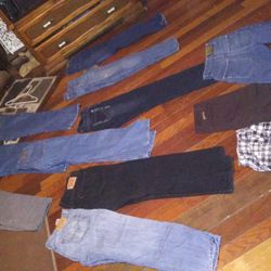 Mens Jeans $5 Each Shorts $3 Each Waist Size 36