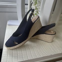 Lauren Ralph Lauren , Espadrilles Navy Blue Color , Size 7.5 , New , Not Box. 