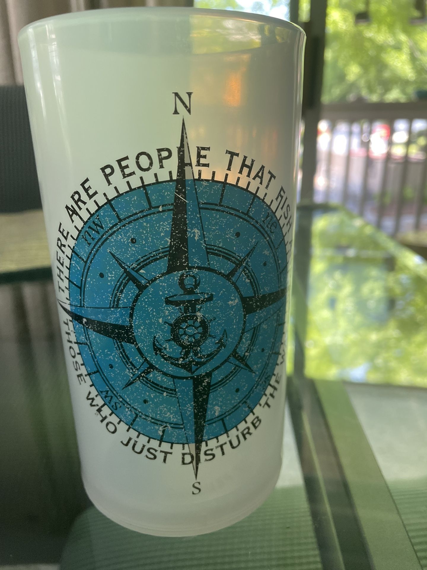 Cleatus  Cups - New - Nautical - W/ Fun Drink Level On Bottom Of Cup 