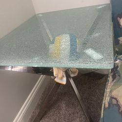 3-Piece Glass & Chrome Coffee Table Set – Unique & Classy Tempered Glass