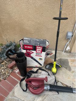 Toro blower & Ryobi Trimmer
