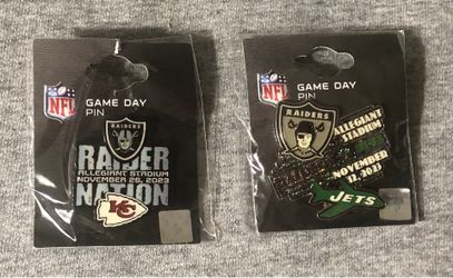 Raider Game Day Pins,  2023