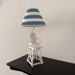 Lifeguard Beach Chair Table Lamp 