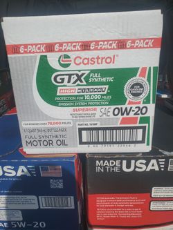 Special Price Castrol 0w20 Full synthetic high mileage case 6QT