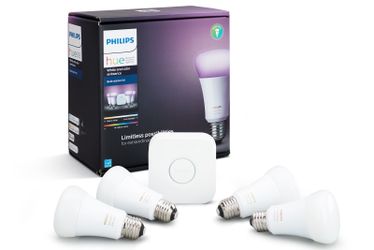 Philip hue four pack plus 8 hue bulbs