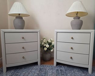Stunning Neutral Nightstands set of 2