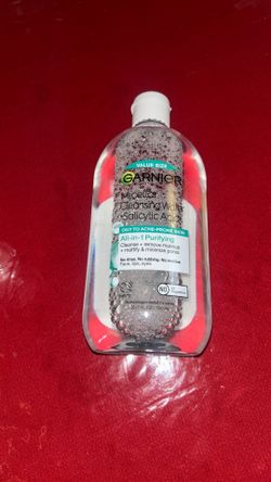 Garnier SkinActive Micellar Cleansing Water with Salicylic Acid; All-In-One PURIFYING: Cleanses + Removes Makeup: For Oily Acne-Prone Skin; 13.5 oz