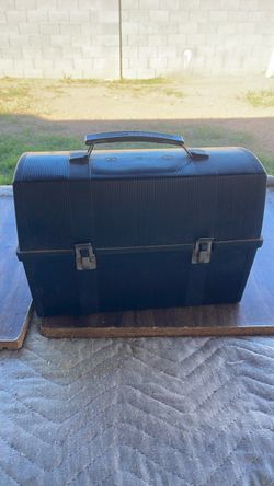 Aladdin Black Plastic Lunch Box