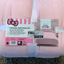 Hello Kitty Full/Queen Quilt Comforter - New