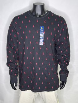Ralph Lauren Polo XL Pony Black Red Sleepwear Shirt