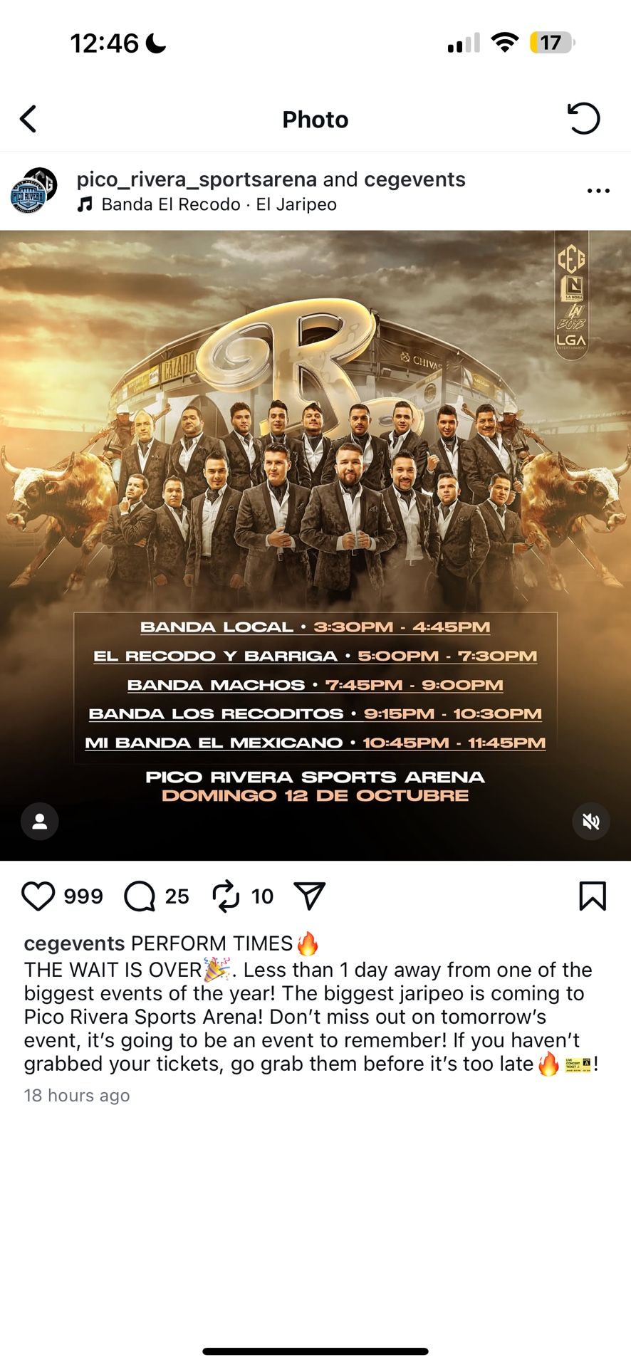 Banda El Recodo 2 VIP TICKETS FOR $200