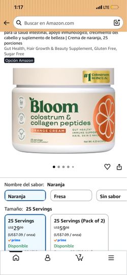 Bloom  colageno y omni creatina
