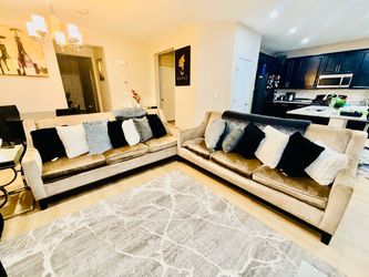 Velvet Sofa Set – 2 Piece