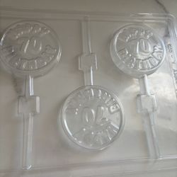 70th Birthday Lollipop Mold