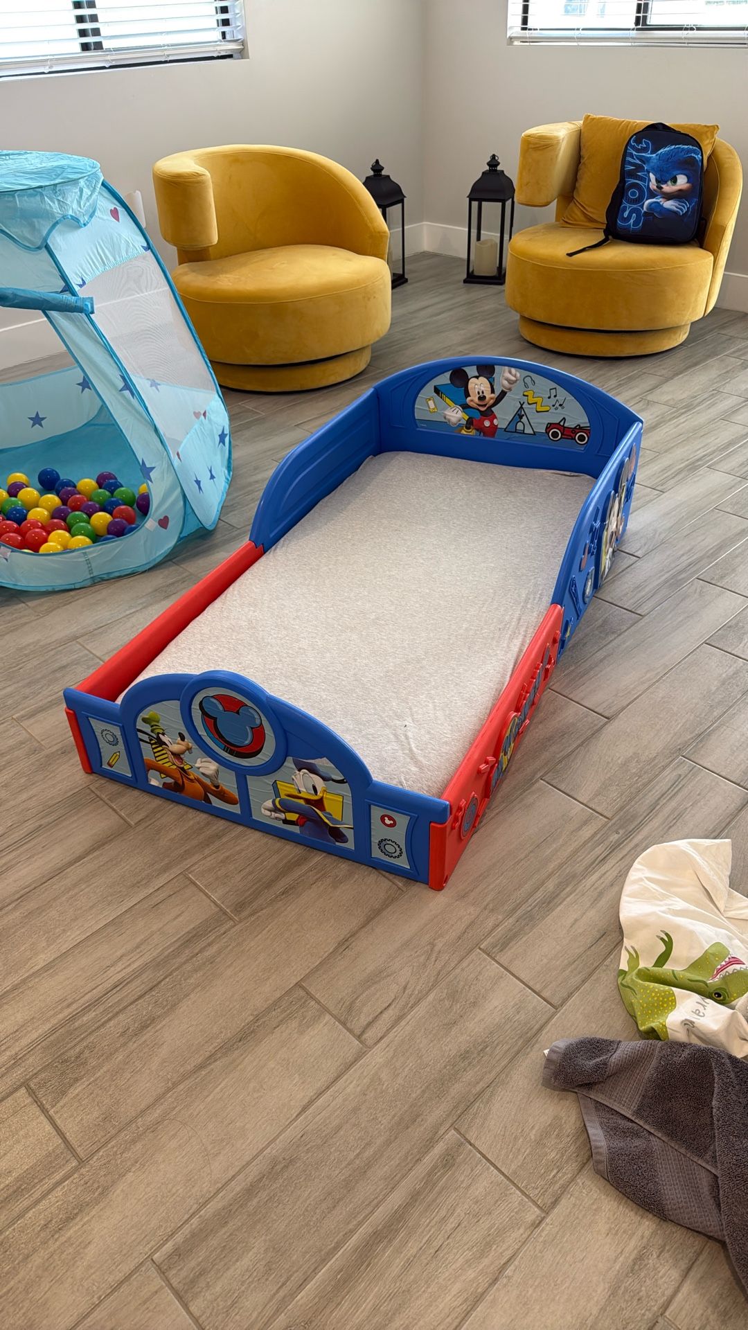Mickey Mouse Bed With Mattress