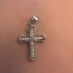 Solid Silver Cross Pendant 