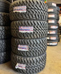 33x12.50R22LT American M/T Set Of 4 New Tires
