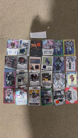 190 Card Sports Card Lot NFL and College Perfect For Whatnot