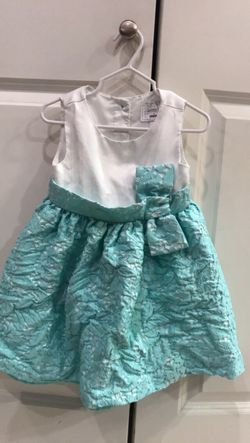 2T Gymboree White/mint satin lace dress - $10!!