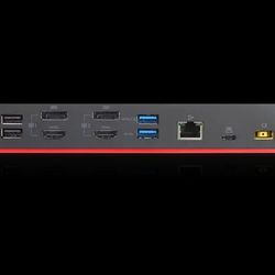 Dual 4K USB-C Dock with 2x HDMI 2x DP Monitor Ports