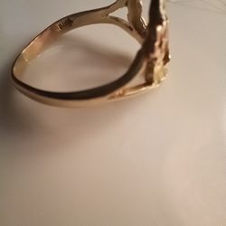 14k Gold Initial D Ring