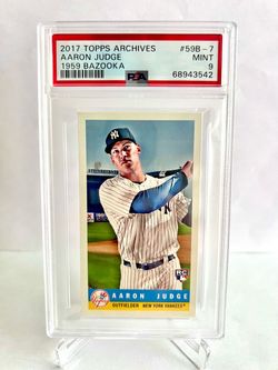 🔥 Aaron Judge 2017 Topps Archives Bazooka ROOKIE Card! 👑 PSA 9 MINT Slab NY Yankees 🔥