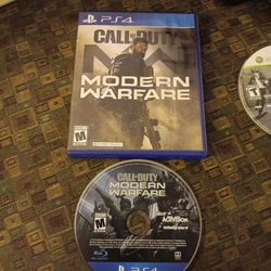 PS4"  CALL OF DUTY Modern Warfare" Video Game